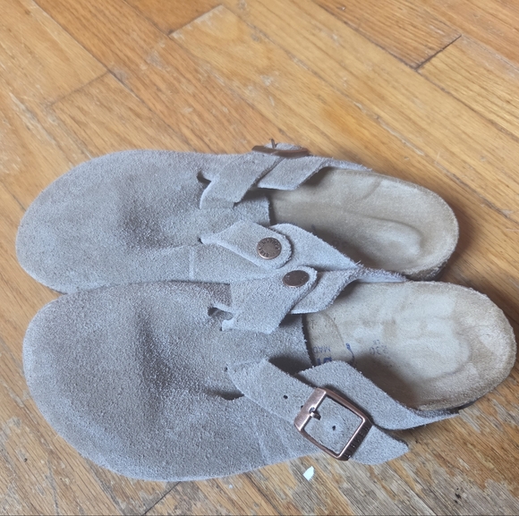Birkenstock Boston Clogs Grey Size 36 New - Picture 4 of 6